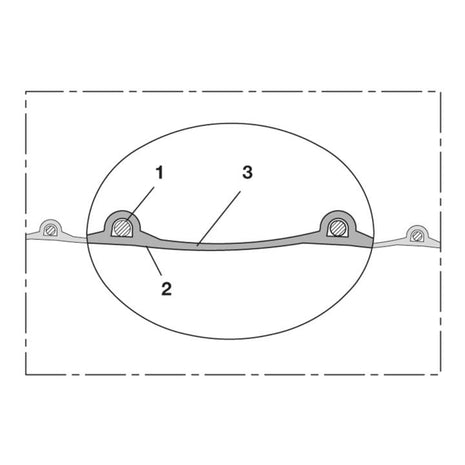 Tuyau d'aspiration et de soufflage NORRES PROTAPE® PUR 330 FOOD intérieur D. 100 mm de diamètre extérieur. 108 mm (4501400105)