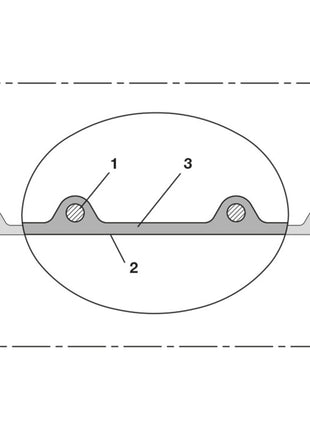 Tuyau d'aspiration et de refoulement NORRES AIRDUC® PUR 351 FOOD Ø intérieur 60 mm Ø extérieur 68,00 mm (4501400121)