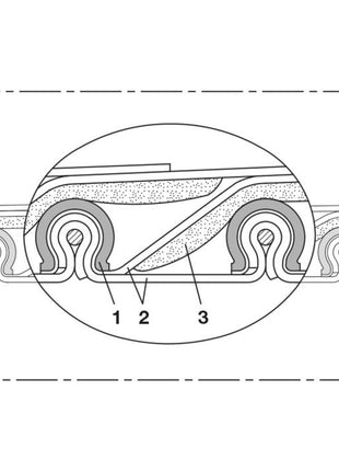 Tuyau d'aspiration et de soufflage NORRES TIMBERDUC® PUR 532 AS Ø intérieur 60 mm (4501400231)