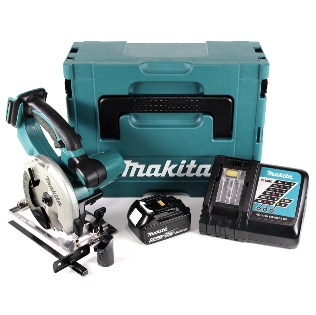 Makita DSS 501 RT1J 18V 136 mm Li-ion Akku Handkreissäge im Makpac + 1x 5,0 Ah Akku + Ladegerät - Toolbrothers