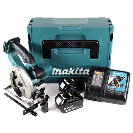 Makita DSS 501 RGJ 18V 136 mm Li-ion Akku Handkreissäge im Makpac + 2x 6,0 Ah Akku + Ladegerät - Toolbrothers