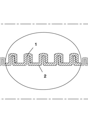 Tuyau d'aspiration NORRES EVA 373 AS Ø intérieur 32 mm (4501400685)