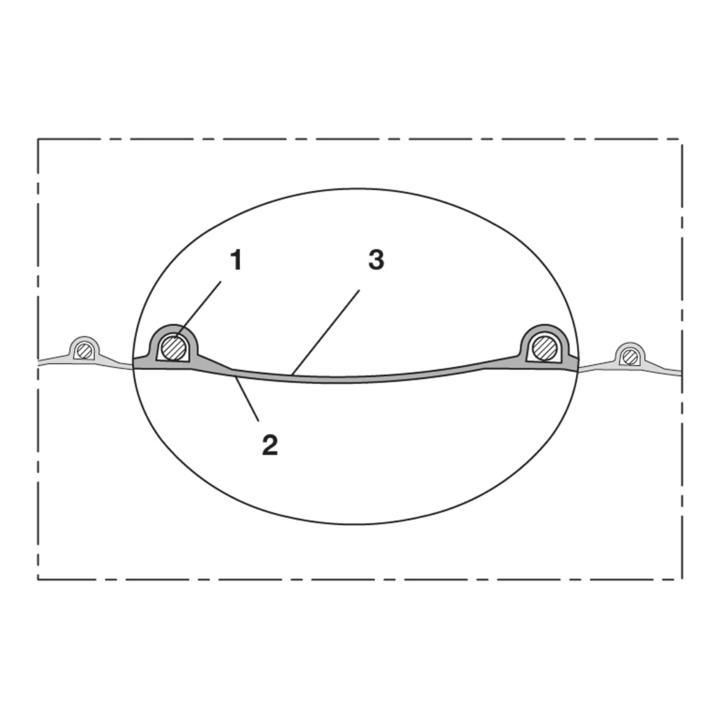 Tuyau d'aspiration et de soufflage NORRES PROTAPE® PUR 301 AS Ø intérieur 125-127 mm (4501400778)