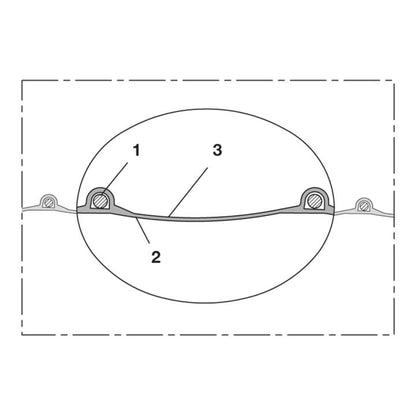 Tuyau d'aspiration et de soufflage NORRES PROTAPE® PUR 301 AS Ø intérieur 125-127 mm (4501400778)