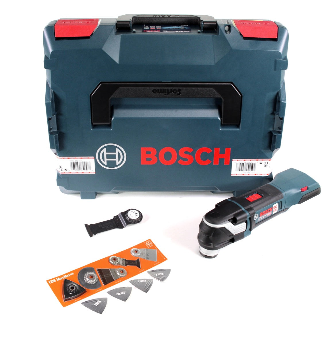 Bosch GOP 18V-28 Akku Multi-Cutter 18V Starlock Plus Brushless + FEIN Zubehör Set 17tlg. - ohne Akku, ohne Ladegerät - Toolbrothers