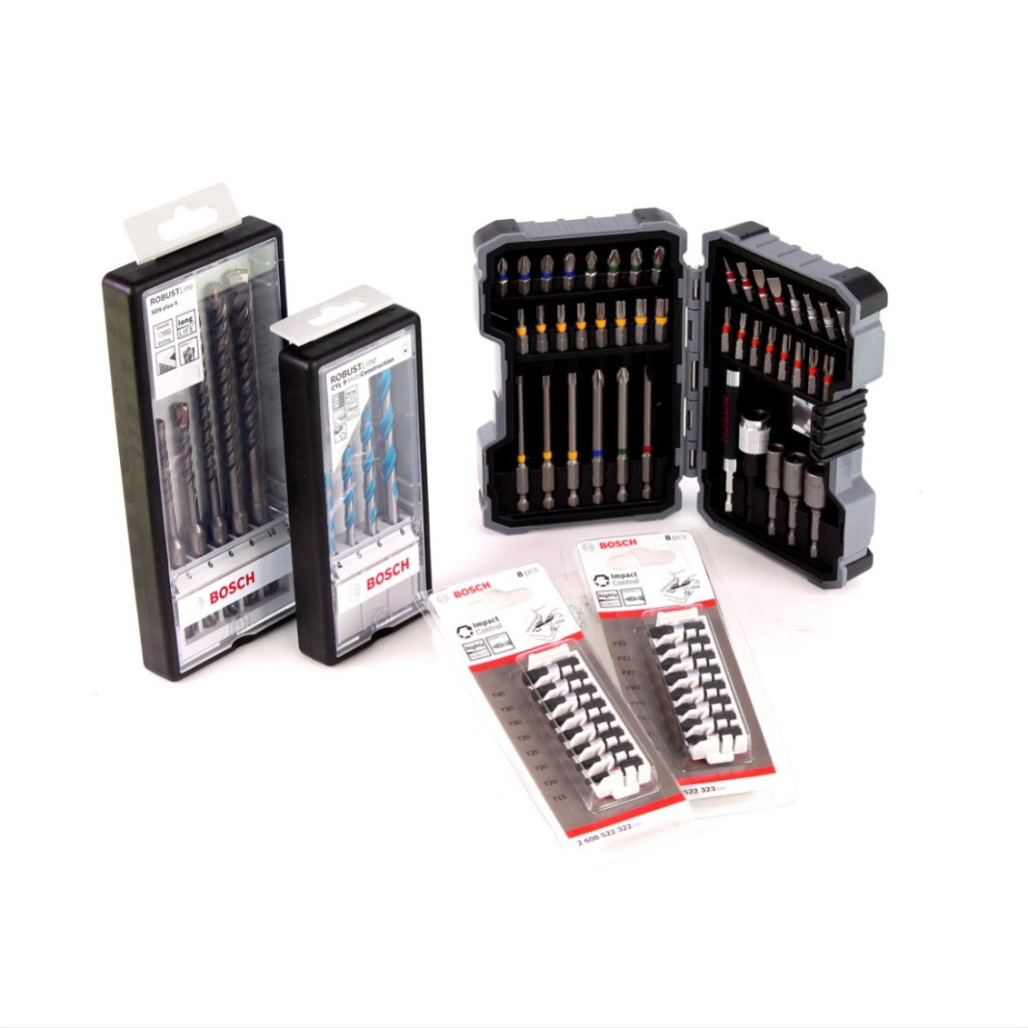 Bosch iRack + iBoxx mit 68 tlg. Zubehör Set + L-Boxx Sortimo Box 102 Werkzeugkoffer Set 13 tlg. - Toolbrothers