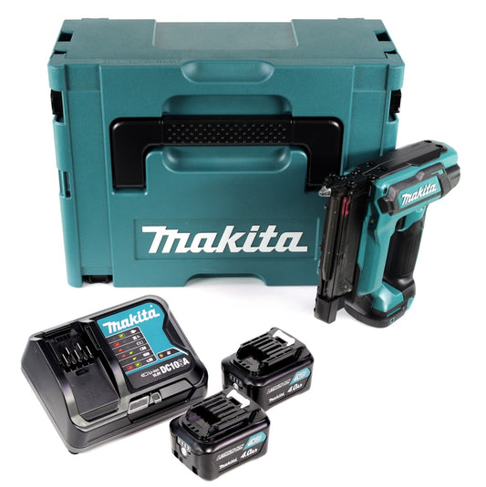 Makita PT 354 DSMJ Akku Stiftnagler 10,8V bis 35mm im Makpac + 2x 4,0 Ah Akku + Ladegerät - Toolbrothers