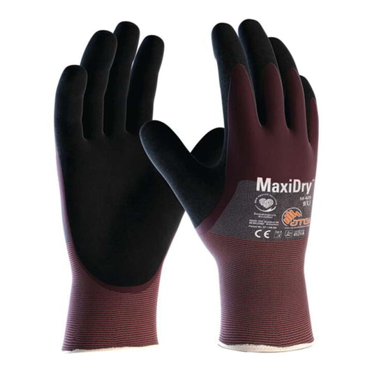 ATG Handschuhe MaxiDry® 56-425 Größe 8 violett/schwarz ( 4702000161 )