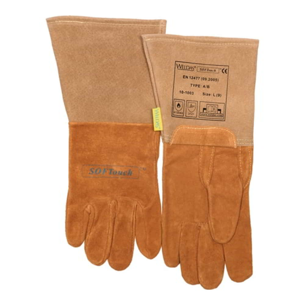 Gants de soudage WELDAS taille L (9) orange (4702005010)