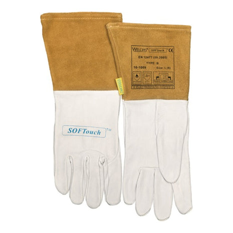 Guantes de soldadura WELDAS talla XL (9.5) natural/naranja (4702005018)