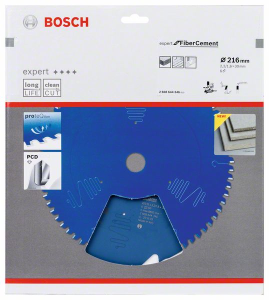 Lame de scie circulaire BOSCH diamètre extérieur 216 mm nombre de dents 6 TCG (8000341981)