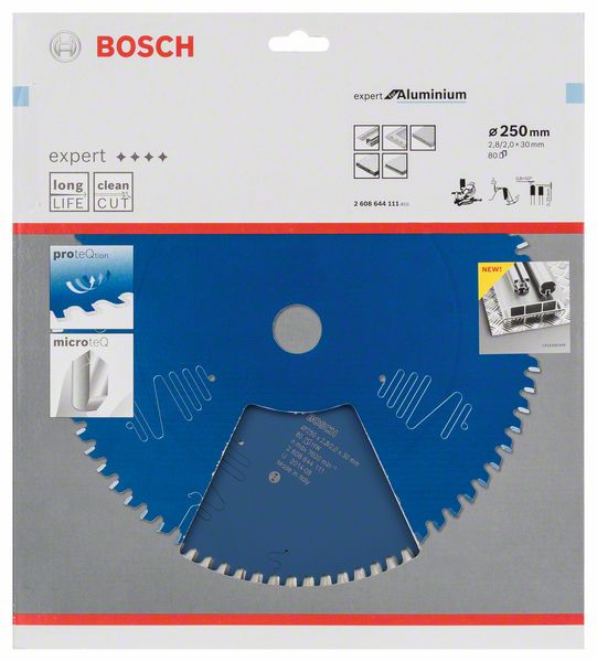 Lame de scie circulaire BOSCH diamètre extérieur 250 mm nombre de dents 80 HLTCG (8000342170)