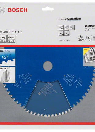 Lame de scie circulaire BOSCH diamètre extérieur 260 mm nombre de dents 80 HLTCG (8000342171)