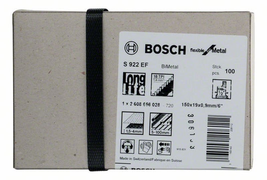 Lame de scie alternative BOSCH S 922 EF longueur 150 mm largeur 19 mm (8000343780)