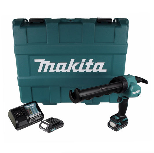 Makita CG 100 DWAEA Akku Kartuschenpistole 10,8V für 310ml Kartuschen im Koffer mit 2x BL1020B 2,0 Ah Akkus und Ladegerät - Toolbrothers