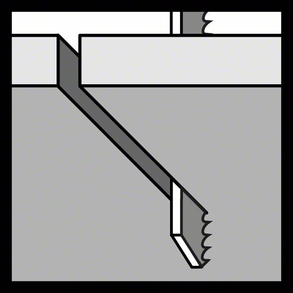 BOSCH Stichsägeblatt T 101 B Clean for Wood L.100mm Zahnteilung 2,7mm ( 8000345998 )