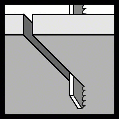 BOSCH Stichsägeblatt T 101 D Clean for Wood L.100mm Zahnteilung 4-5,2mm ( 8000346002 )