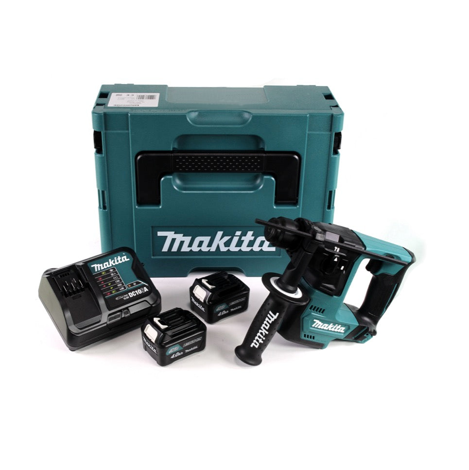 Makita Akku Bohrhammer HR 140 DSMJ 10,8 V + 2x 4,0 Ah Akkus mit Ladegerät und MAKPAC Tragekoffer - Toolbrothers