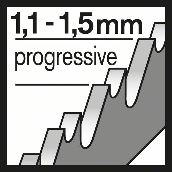 Lame de scie sauteuse BOSCH T 118 A Basic pour métal L.92mm pas de dent 1,1-1,5mm (8000346070)