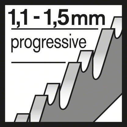 Lame de scie sauteuse BOSCH T 218 A Basic pour métal L.92mm pas de dent 1,1-1,5mm (8000346077)