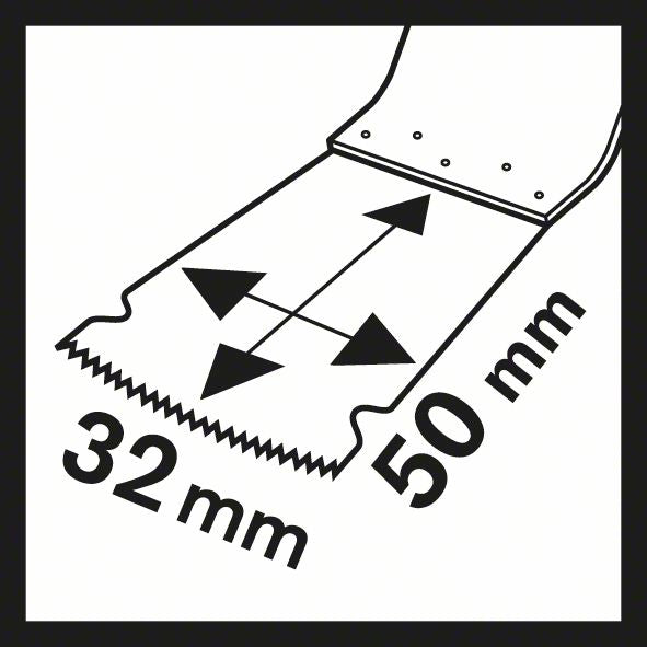 BOSCH Tauchsägeblatt AIZ 32 APB Breite 32 mm Eintauchtiefe 50 mm ( 8000346221 )