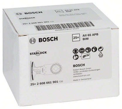 Lame de scie plongeante BOSCH AII 65 APB Bois et Clous largeur 65 mm profondeur de plongée 40 mm (8000346237)