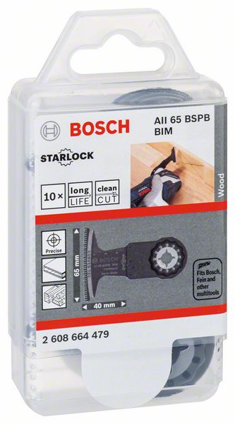 Lame de scie plongeante BOSCH AII 65 BSPB largeur 65 mm profondeur d'immersion 40 mm (8000346258)