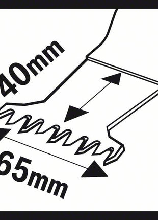 Lame de scie plongeante BOSCH AII 65 BSPB largeur 65 mm profondeur d'immersion 40 mm (8000346260)