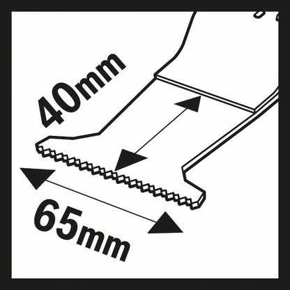 Lame de scie plongeante BOSCH AII 65 APC largeur 65 mm profondeur d'immersion 40 mm (8000346282)