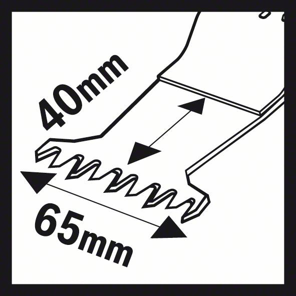 Lame de scie plongeante BOSCH AII 65 BSPC largeur 65 mm profondeur de plongée 40 mm (8000346285)