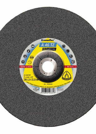 Disque à tronçonner KLINGSPOR A 46 TZ Spécial D230x1,9mm déporté (8000353744)