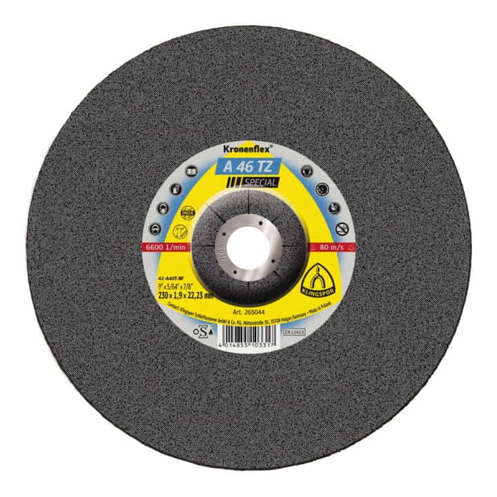 Disque à tronçonner KLINGSPOR A 46 TZ Spécial D230x1,9mm déporté (8000353744)