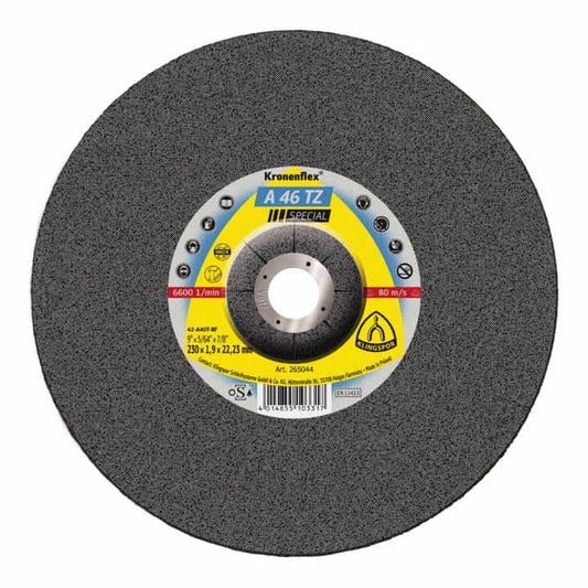 Disque à tronçonner KLINGSPOR A 46 TZ Spécial D230x1,9mm déporté (8000353744)