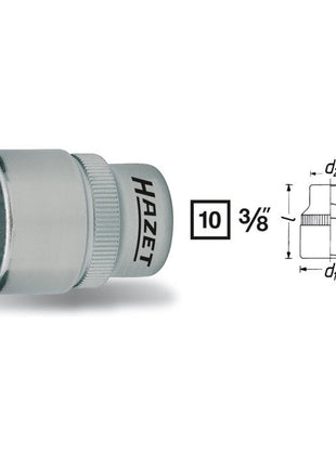 HAZET insert de clé à douille 880 3/8″ 6 pans (8000466453)