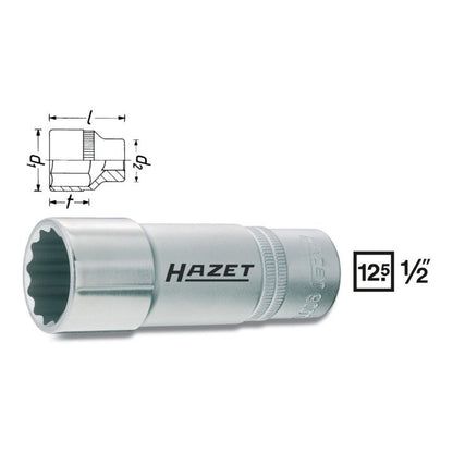 HAZET insert de clé à douille 900TZ-15 1/2″ (8000466638)