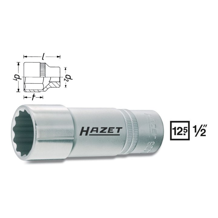 HAZET insert de clé à douille 900TZ-17 1/2″ (8000466640)