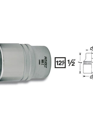 Inserto de llave de vaso HAZET 900Z 1/2″ 12 puntas (8000466669)