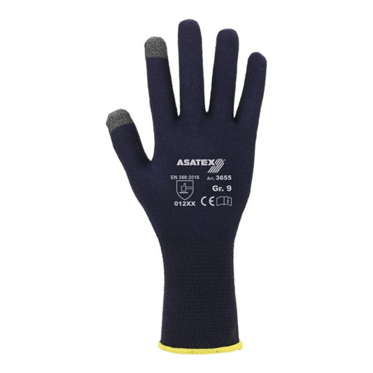 ASATEX gants en maille fine pour smartphones et écrans tactiles taille 9 bleu foncé (8000503638)