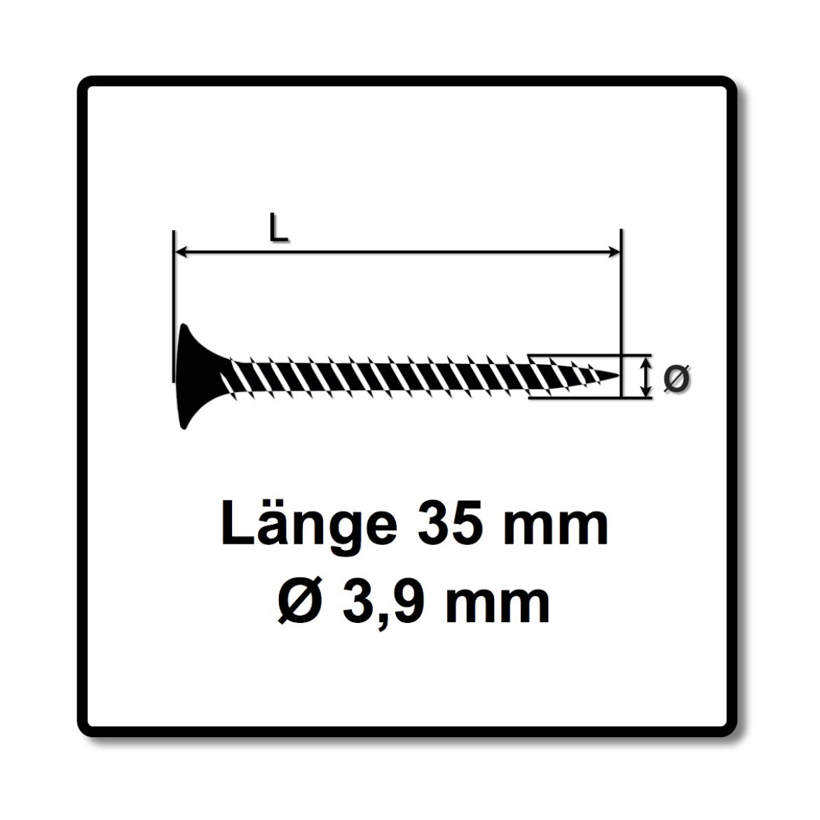 Technofast HBGF3935TD 5000 x Schnellbauschrauben Magazinschrauben 3,9 x 35 PH2 Feingewinde - Toolbrothers