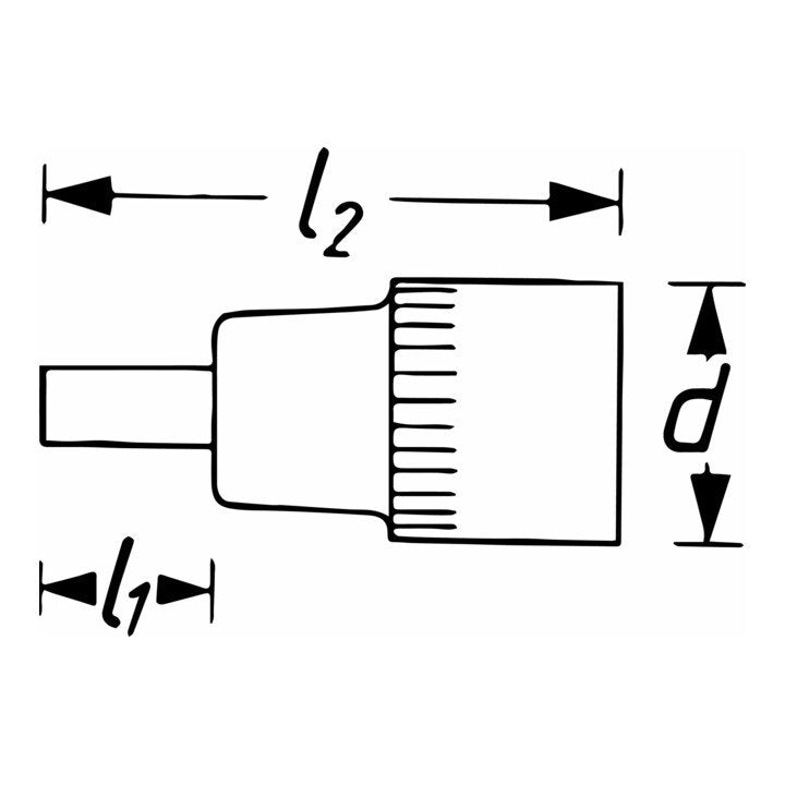 HAZET Steckschlüsseleinsatz 986L 1/2 ″ Innen-6-kant ( 8000753792 )