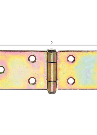 Charnière de table GAH hauteur 120,5 mm largeur ouverte 35 mm (8002768383)