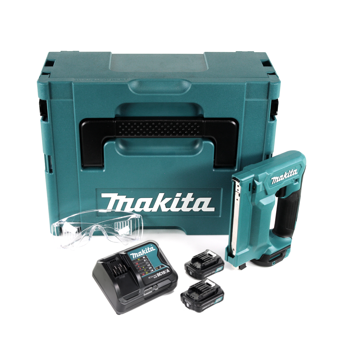 Makita ST 113 DZ Akku Tacker 10,8V 10mm im Makpac + 2x 2,0Ah Akku + Ladegerät - Toolbrothers