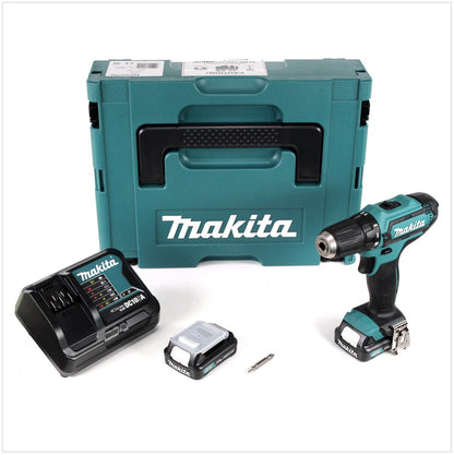 Makita DF 331 DSAJ Akku Bohrschrauber 10,8V 30Nm im Makpac mit 2x BL1020B 2,0Ah Akku und DC10SA Ladegerät - Toolbrothers