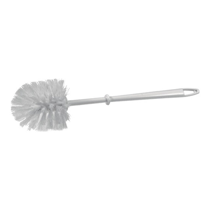 Brosse WC en plastique blanc sans nettoyant pour bords (9000470247)