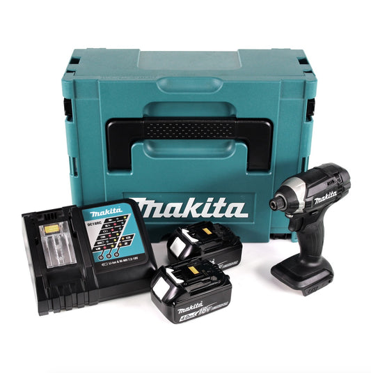 Makita DTD 152 RTJ B 18 V Li-Ion Akku Schlagschrauber Sonderausgabe in schwarz im Makpac + 2 x BL 1850 5,0 Ah Akku + 1 x DC 18 RC Ladegerät - Toolbrothers