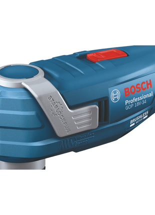 Bosch GOP 18V-34 Professional Battery Multi Cutter 18 V Starlock Plus (06018G2002) + 17 accessoires + L-Boxx - sans batterie, sans chargeur