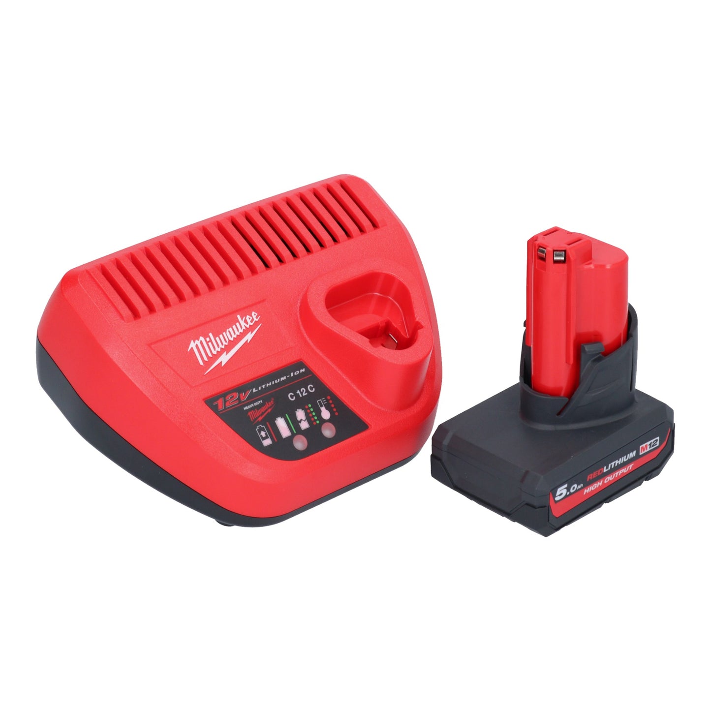 Pistolet à cartouche à batterie Milwaukee M12 PCG/400A-501 12 V 400 ml + 1x batterie 5,0 Ah + chargeur