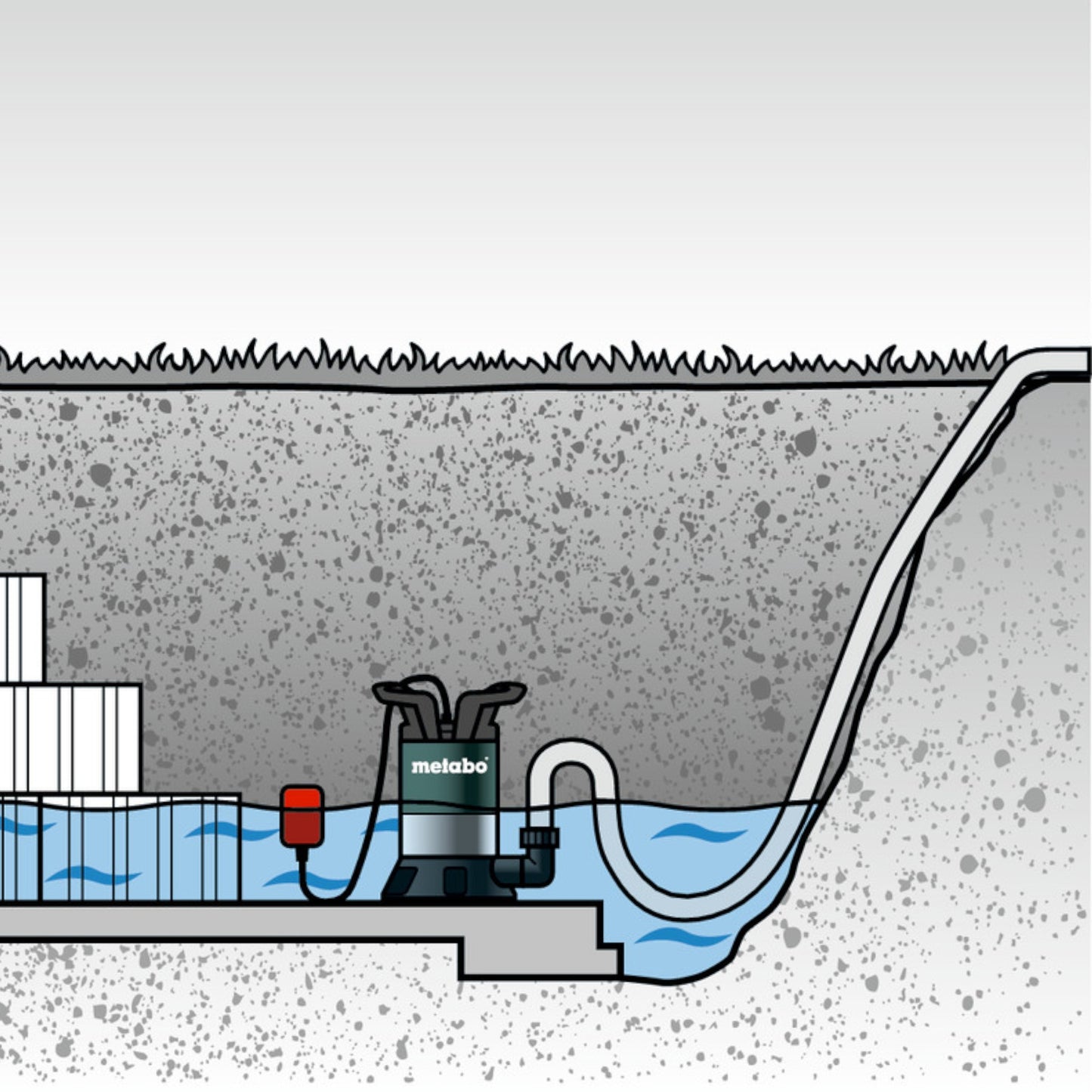 Pompe submersible eau claire Metabo TP 8000 S 350 W 8000 l/h IP X8 (0250800000)