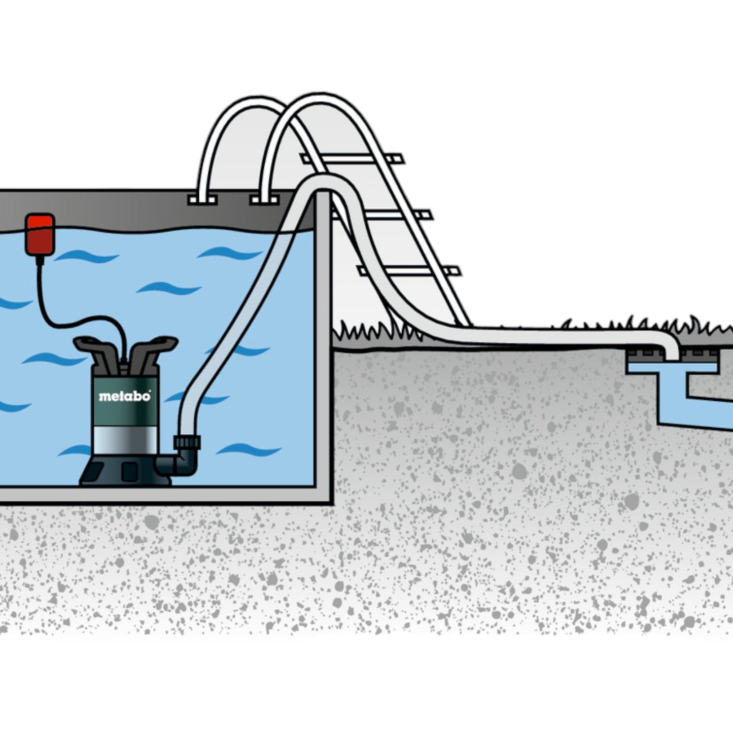 Pompe submersible eau claire Metabo TP 8000 S 350 W 8000 l/h IP X8 (0250800000)