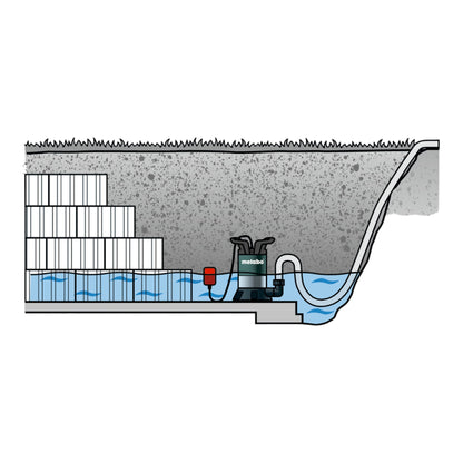 Pompe submersible eau claire Metabo TP 12000 SI 600 W 11700 l/h 9 m (0251200009)